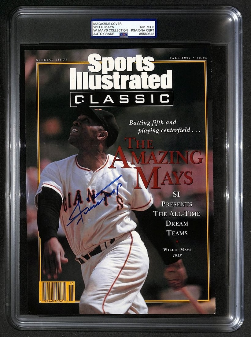 Willie Mays Autographed 1992 Sports Illustrated Cover PSA DNA Authenticated (1 of 5)