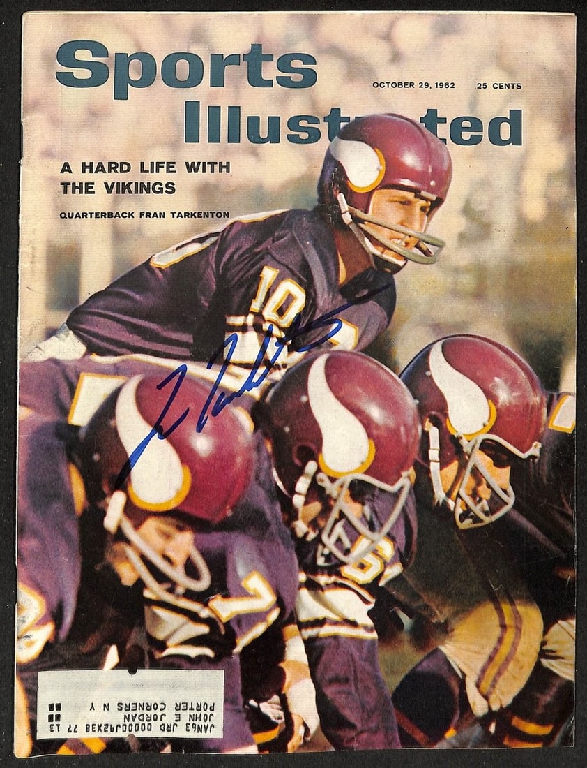 1962 Sports Illustrated Magazine Signed by Fran Tarkenton PSA DNA Authenticated (1 of 2)