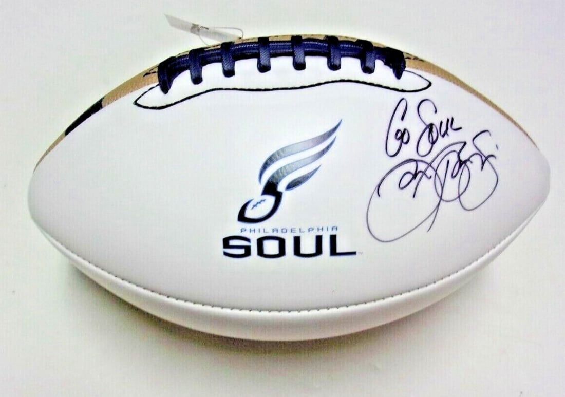 AFL Football Signed by Jon Bon Jovi with COA Philadelphia Soul Owner Memorabilia (1 of 2)