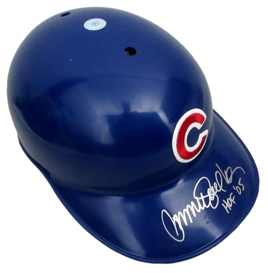 Chicago Cubs Ryne Sandberg Autographed Full Size Batting Helmet PSA Authenticated: Chicago Cubs Ryne Sandberg Autographed Full Size Batting Helmet PSA Authenticated This is a full-size authentic batting helmet for the Chicago Cubs, signed and inscribed "HOF 05" by Hall of Famer Ryne