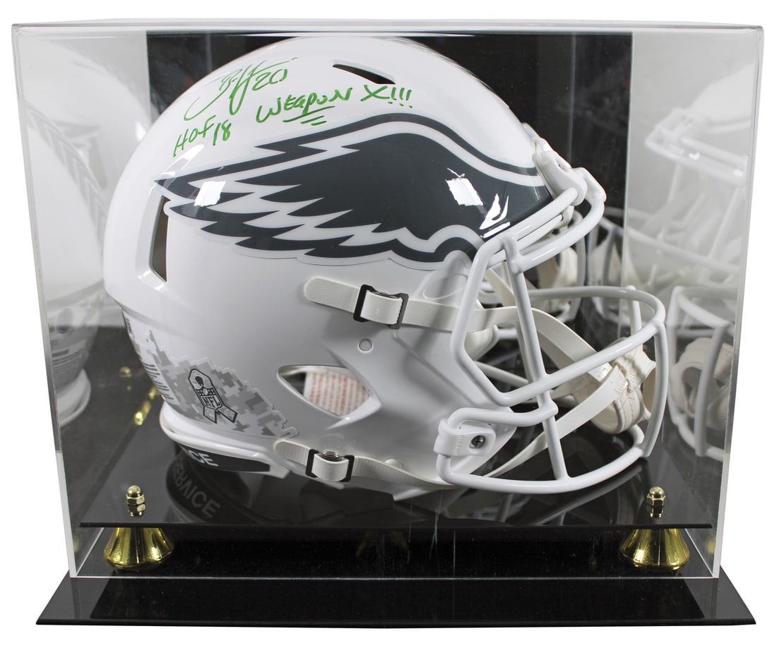 Brian Dawkins Signed Eagles Speed Proline Helmet HOF 18 BAS Witnessed: Brian Dawkins Signed Eagles Speed Proline Helmet HOF 18 BAS Witnessed This Philadelphia Eagles Full Size Speed Proline Helmet is a must-have for any fan of Brian Dawkins. Signed personally by Dawkins,