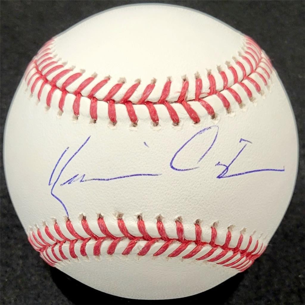 Kevin Costner Autographed MLB Baseball Field of Dreams JSA Authenticated: Kevin Costner Autographed MLB Baseball Field of Dreams JSA Authenticated This authentic MLB baseball is signed by Kevin Costner, known for his role in the iconic film "Field of Dreams." The autograph 