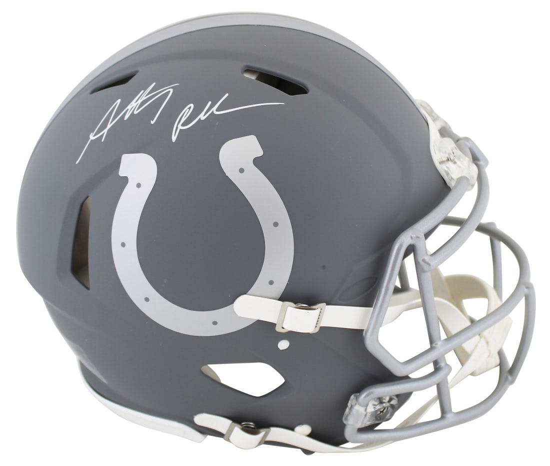 Anthony Richardson Autographed Slate Riddell Speed Proline Helmet Fanatics COA (1 of 3)