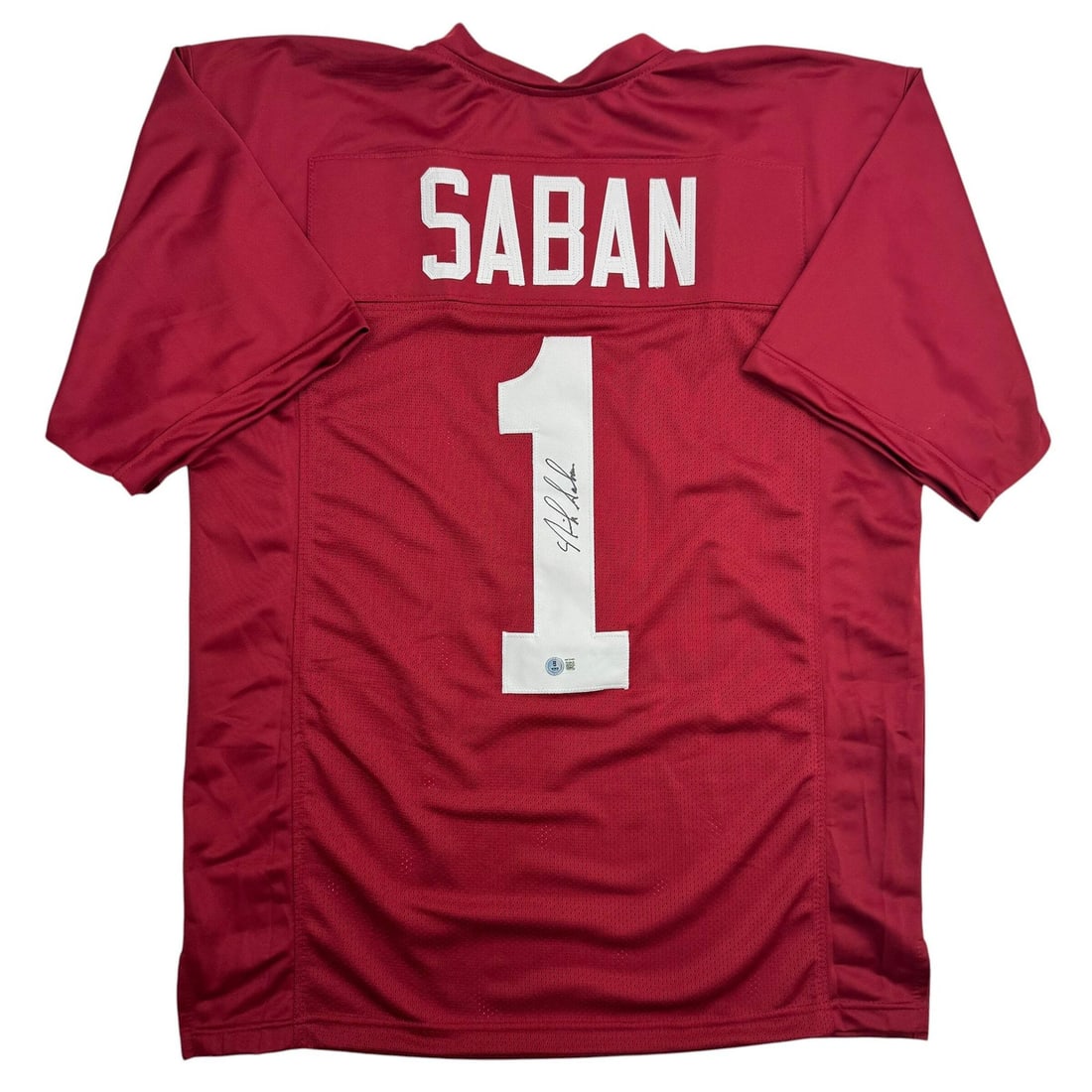 Nick Saban Signed Alabama Crimson Tide Football Jersey PSA DNA GM (1 of 4)