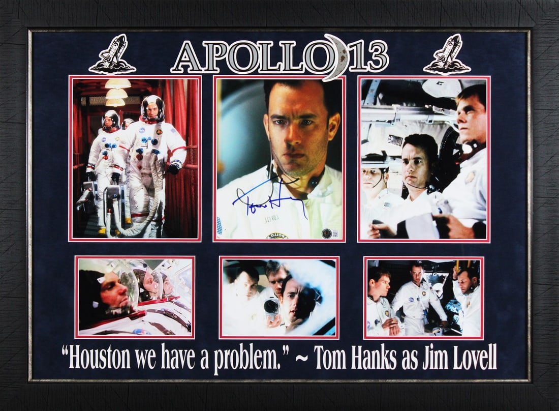 Framed 8x10 photo signed by Tom Hanks Apollo 13 BAS BT04818 (1 of 2)