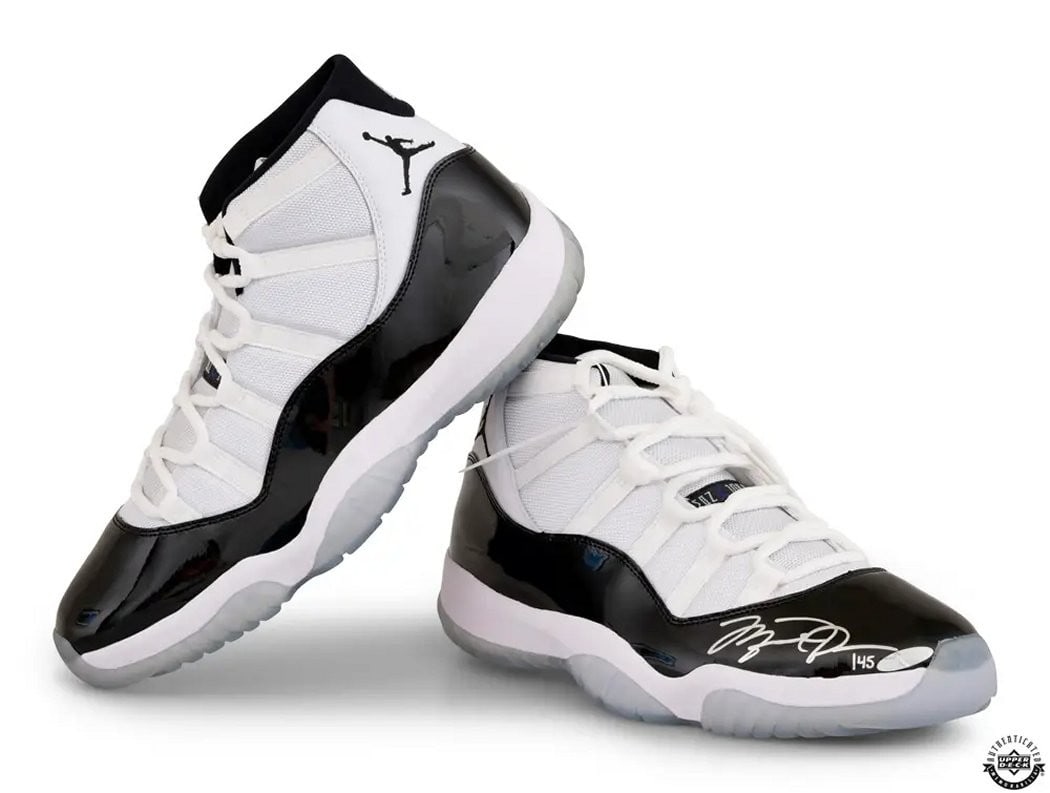 Michael Jordan Signed Nike Air Jordan 11 Retro Concord 2018 Upper Deck Authenticated (1 of 3)