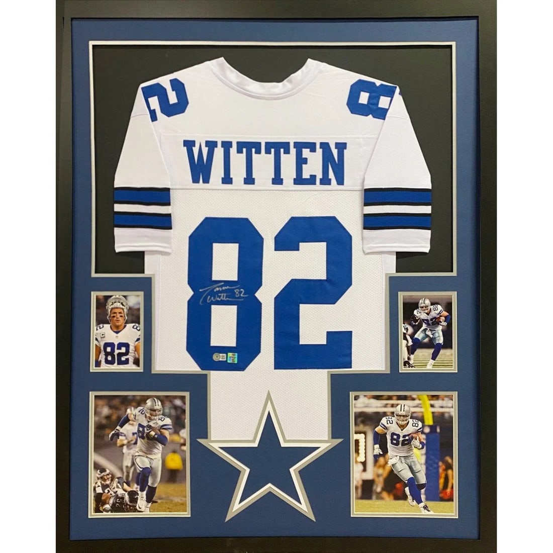 Jason Witten Autographed Framed Jersey Beckett Authenticated Dallas Cowboys (1 of 2)