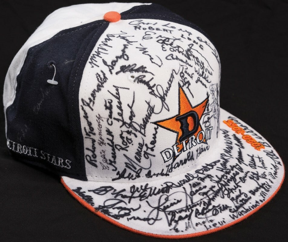 Detroit Stars Multi Signed Baseball Hat Over 50 Autographs JSA (1 of 8)