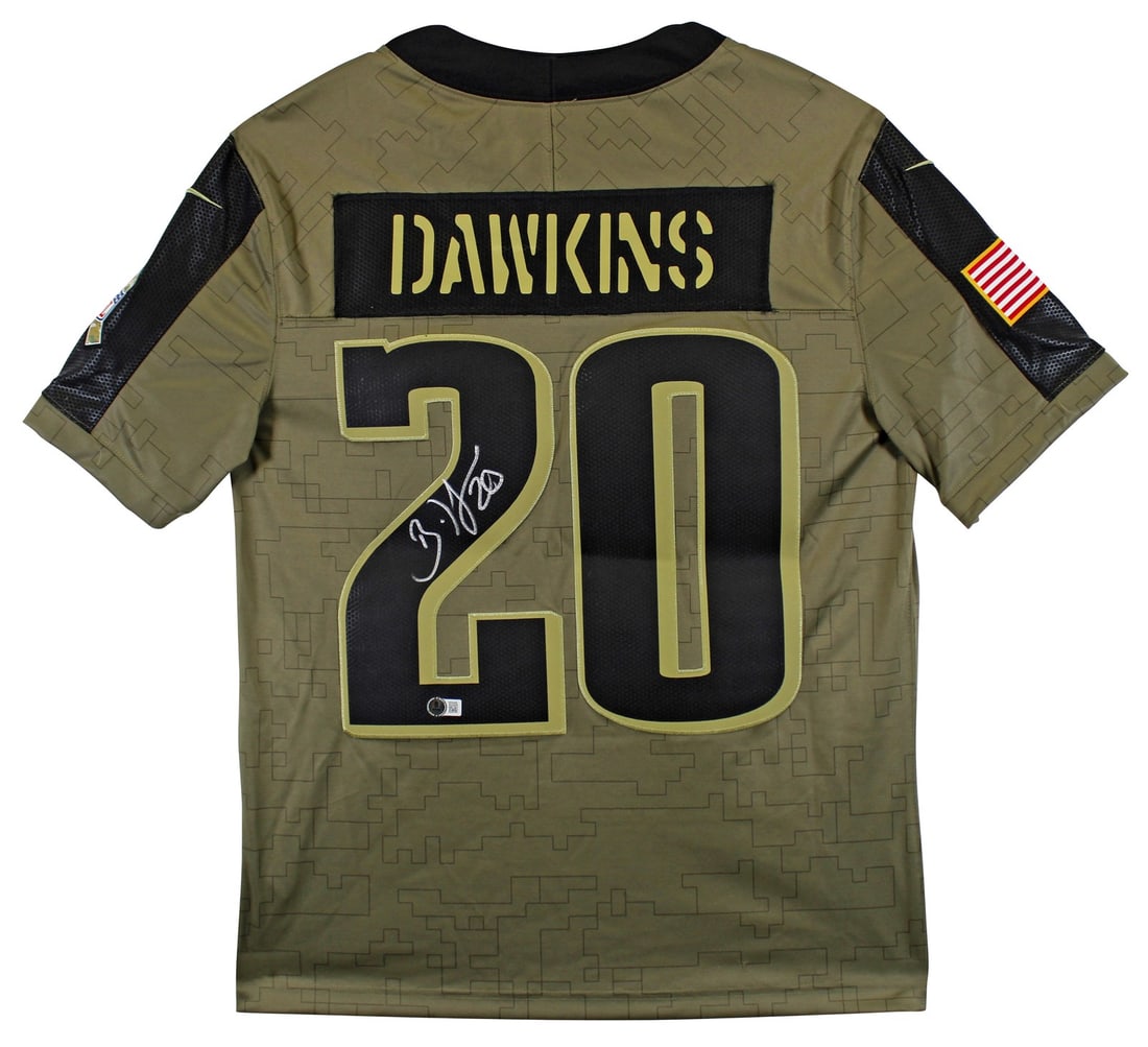 Brian Dawkins Signed 2021 Nike Limited Jersey Eagles BAS Authenticated: Brian Dawkins Signed 2021 Nike Limited Jersey Eagles BAS Authenticated This authentic 2021 Salute to Service Nike Limited Jersey has been personally signed by Brian Dawkins, a legendary player of the 