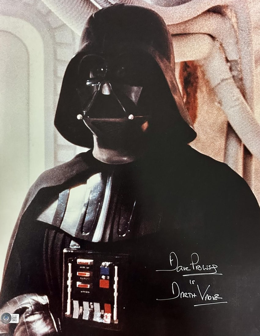 Beckett authenticated 16x20 Star Wars Darth Vader photo signed by David Prowse (1 of 1)