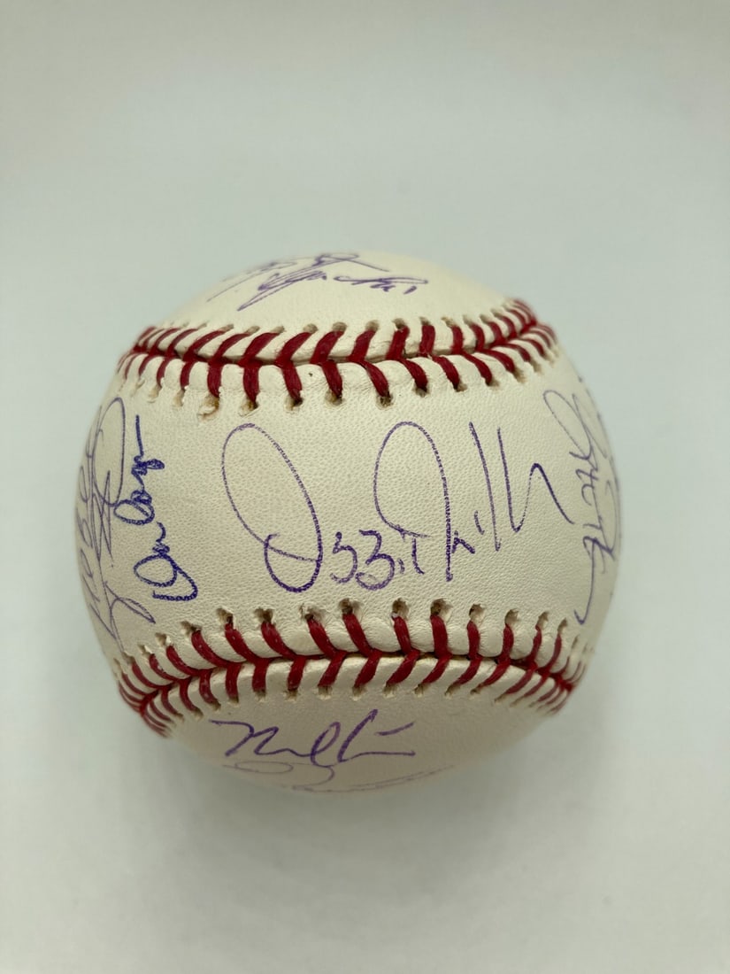 Chicago White Sox 2005 World Series team autographed baseball JSA COA: Chicago White Sox 2005 World Series team autographed baseball JSA COA 2005 Chicago White Sox World Series Champs team-signed baseball. The ball is signed and includes 26 signatures, featuring Frank Th