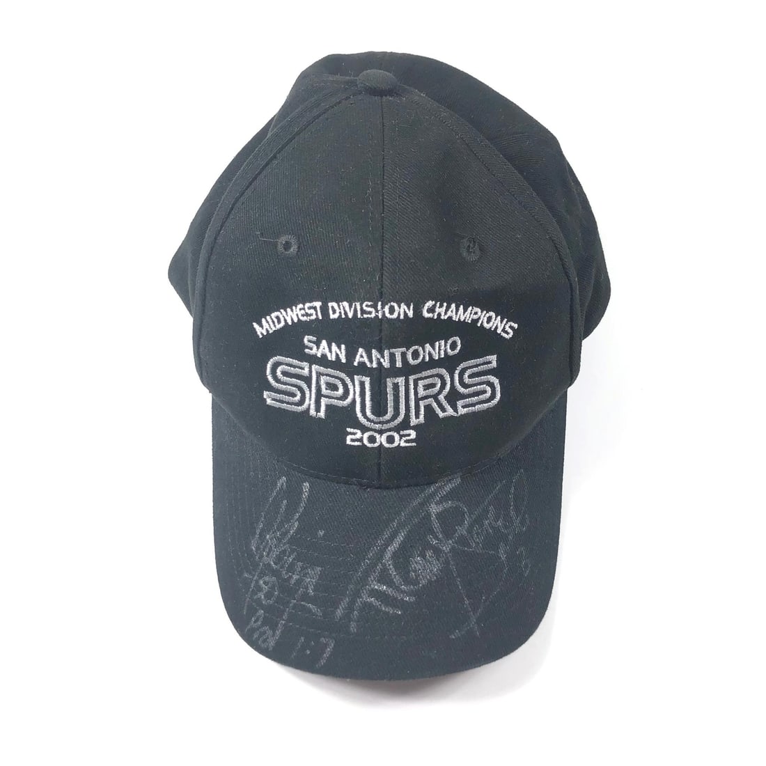 2002 Spurs Division Champs Hat Signed by Duncan Robinson Smith PSA DNA (1 of 4)