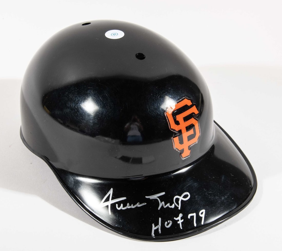 Willie Mays Signed San Francisco Giants Helmet HOF 1979 JSA COA: Willie Mays Signed San Francisco Giants Helmet HOF 1979 JSA COA Celebrate the legacy of baseball legend Willie Mays with this authentic San Francisco Giants game model helmet, signed and inscribed wit