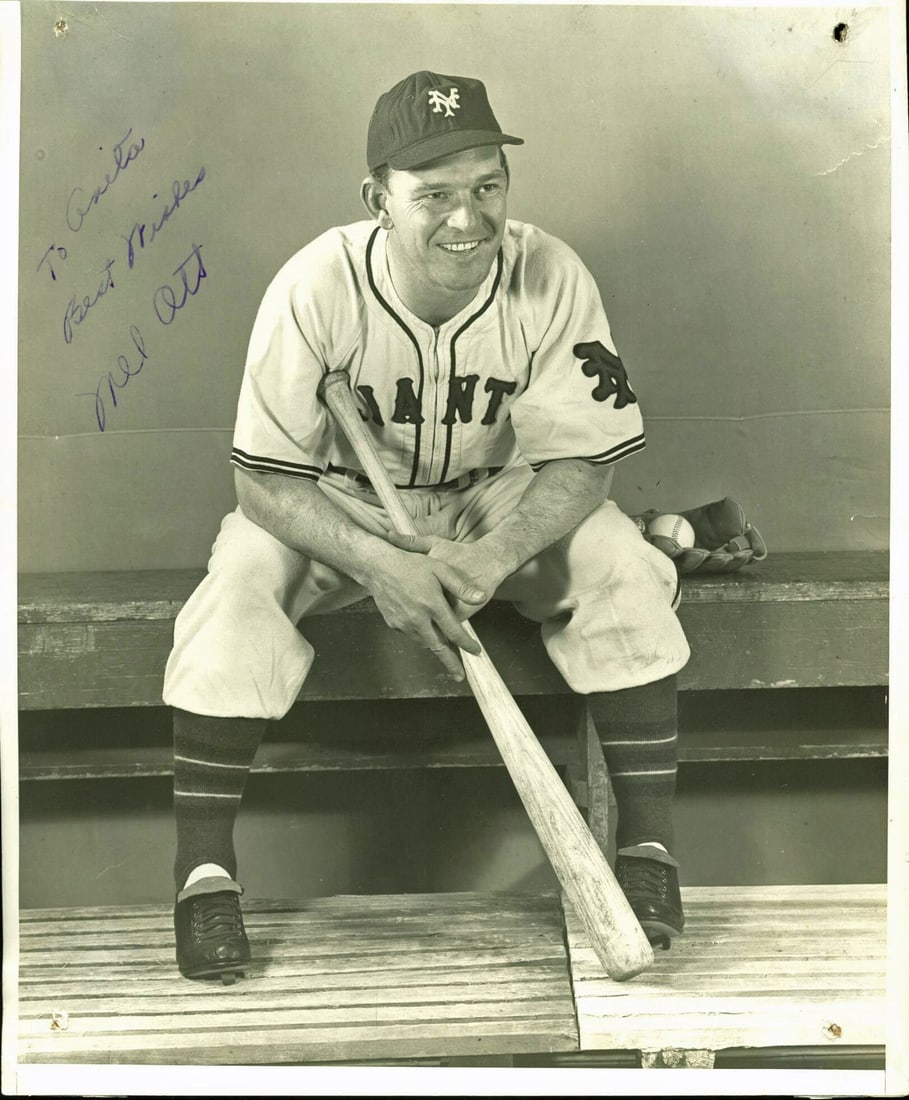 8x10 Daily News Wire Photo Signed by Mel Ott PSA DNA COA (1 of 2)