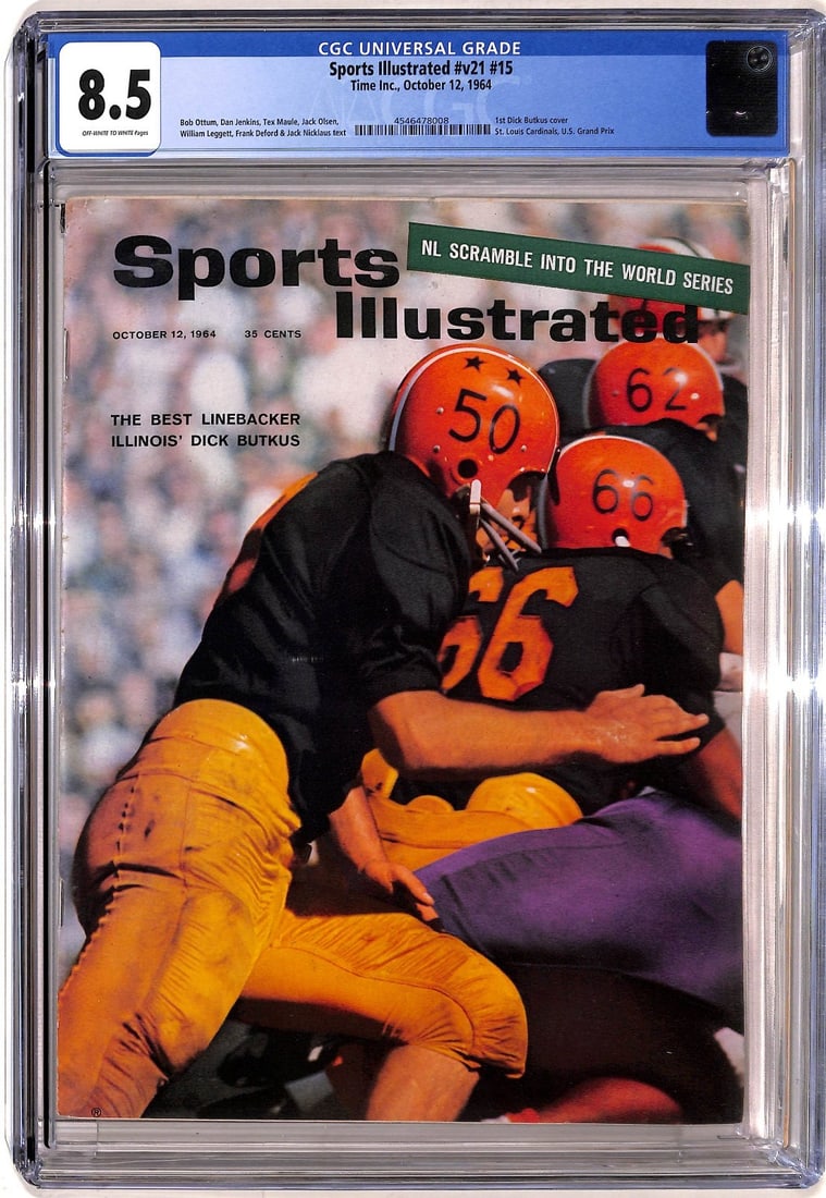 CGC 8.5 1964 Sports Illustrated Dick Butkus Illinois Fighting Illini (1 of 2)
