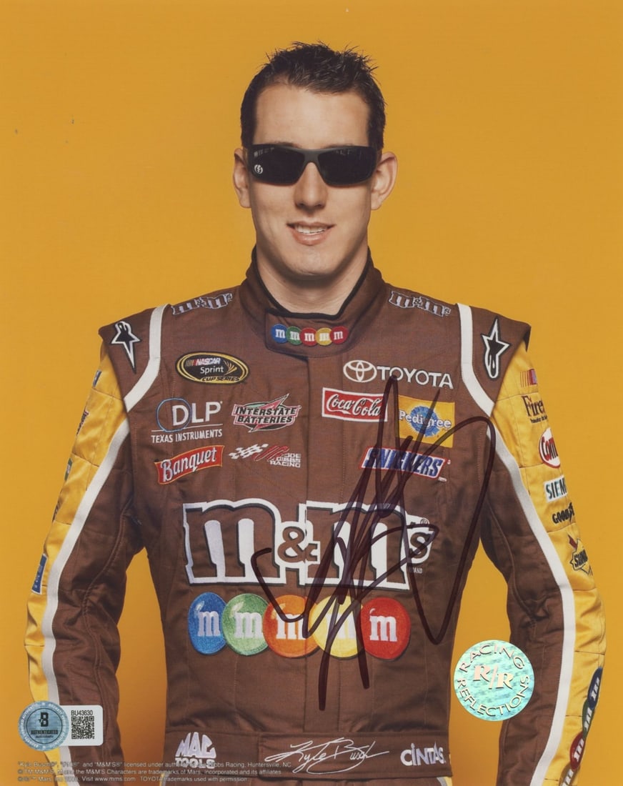 Kyle Busch Signed 8x10 NASCAR Photo with Beckett Authentication (1 of 1)