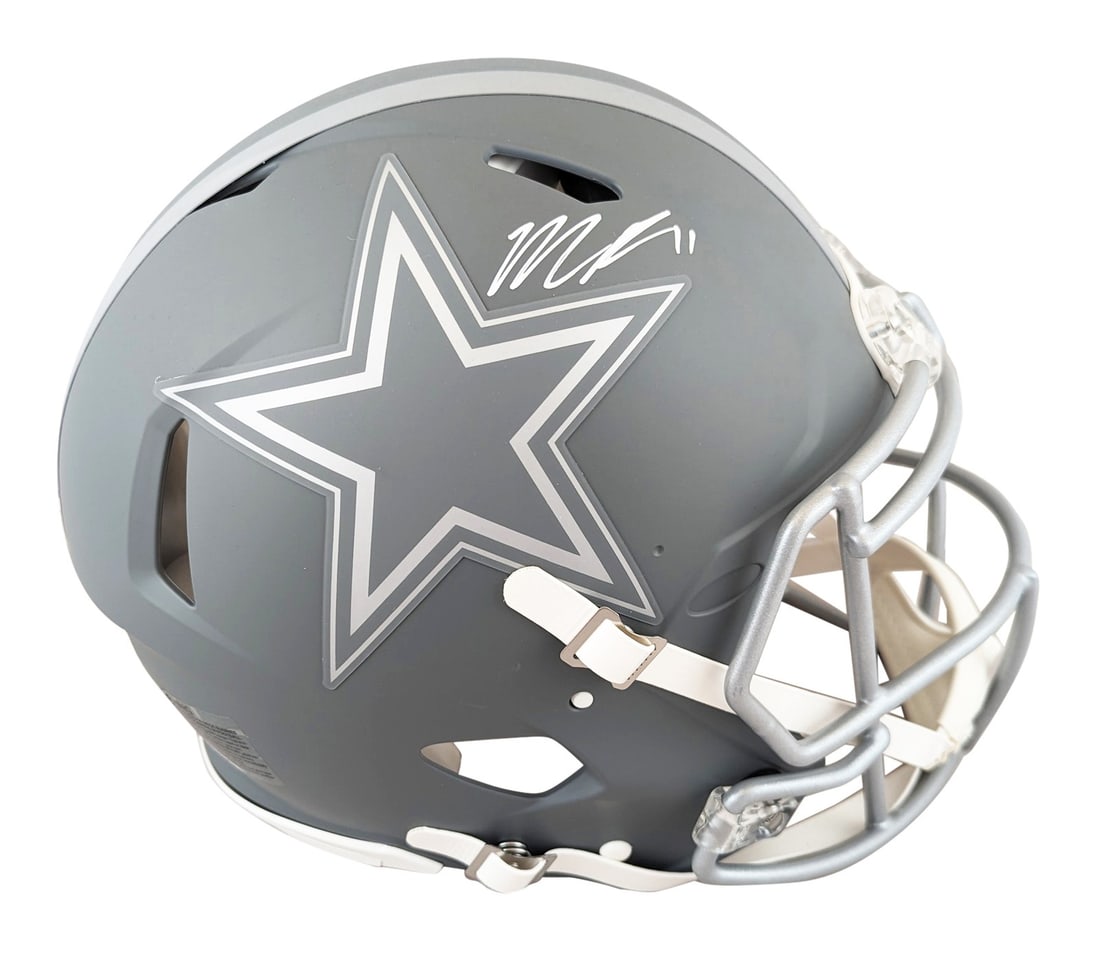 Micah Parsons Autographed Dallas Cowboys Slate Speed Proline Helmet Fanatics COA (1 of 3)
