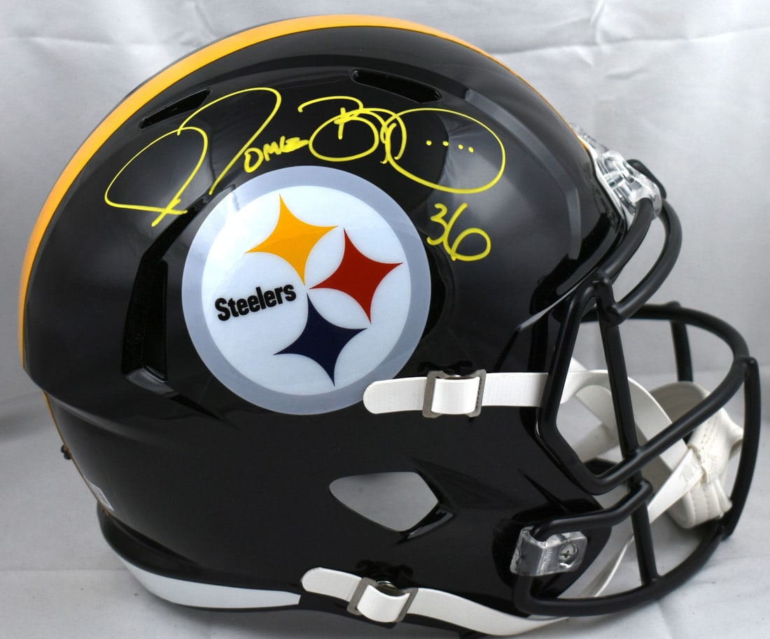 Pittsburgh Steelers Full Size Speed Helmet Signed by Jerome Bettis Beckett Hologram (1 of 5)