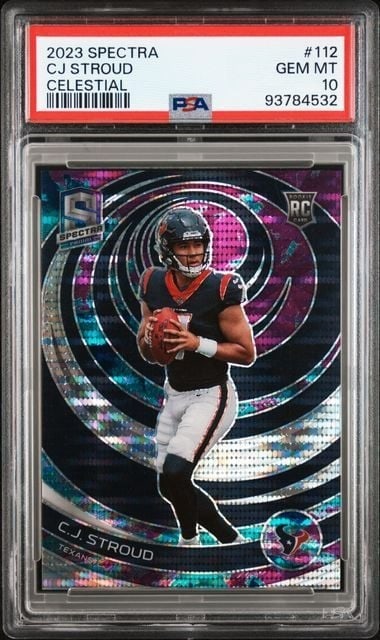 PSA 10 CJ Stroud 2023 Spectra Celestial #112 /99 Football Card (1 of 2)