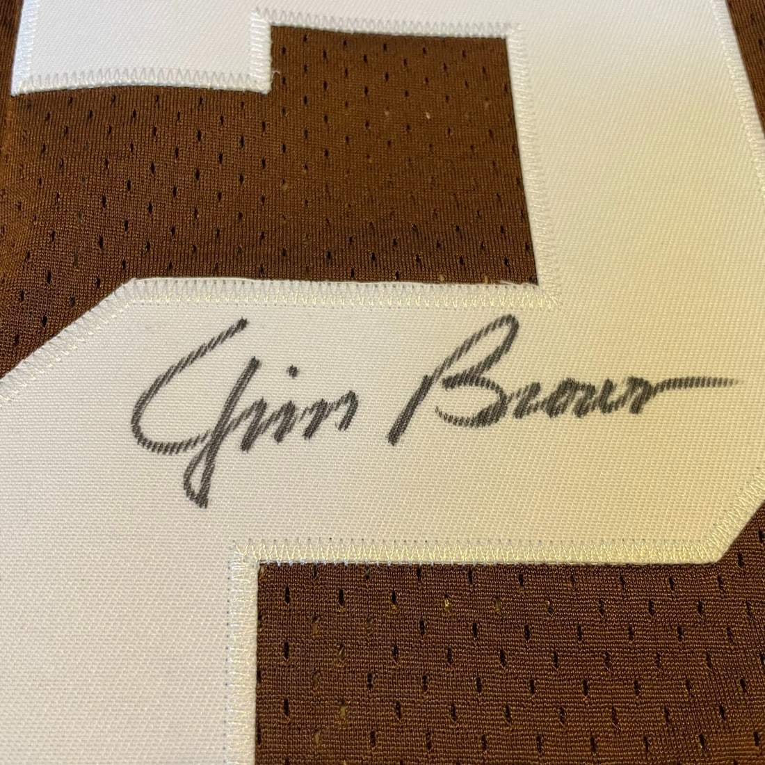 Jim Brown Signed 1964 Cleveland Browns Jersey with JSA COA - 5