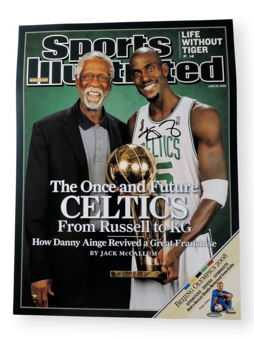 Kevin Garnett autographed 15X20 SI cover photo UDA Upper Deck (1 of 4)