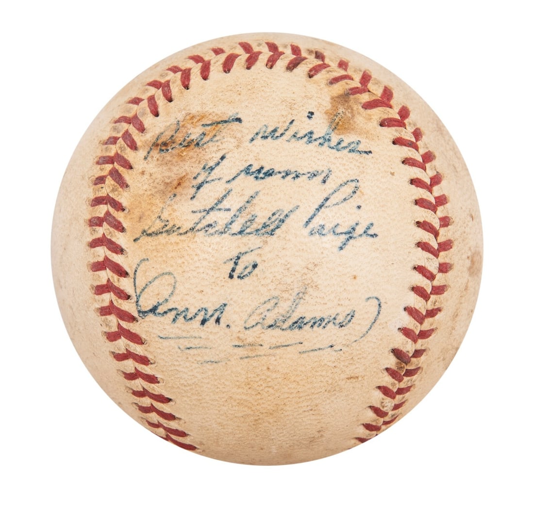 Vintage 1950s Baseball Signed by Satchel Paige Beckett Authenticated: Vintage 1950s Baseball Signed by Satchel Paige Beckett Authenticated This vintage 1950s baseball is single signed by Satchel Paige, one of baseball's legendary figures. The signature, written in black