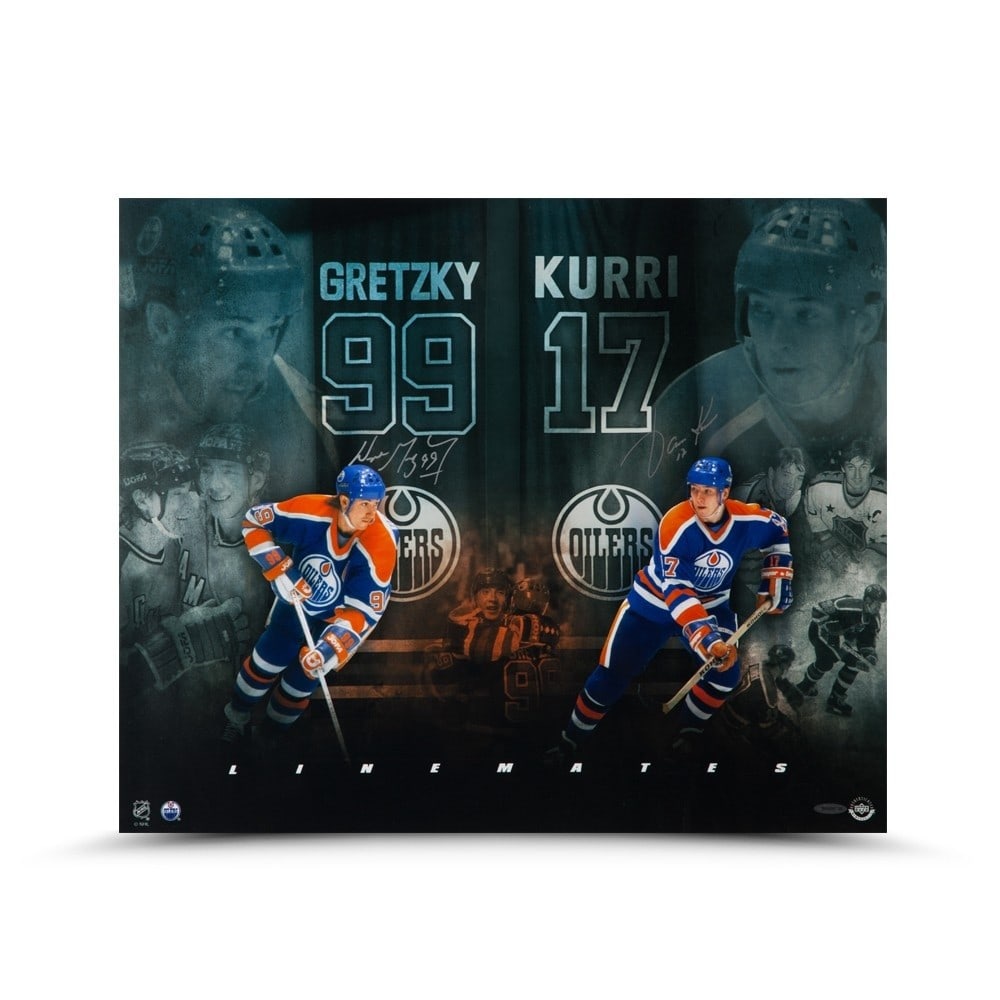 Wayne Gretzky Jari Kurri Signed 20X24 Photo Oilers Upper Deck Authenticated (1 of 4)