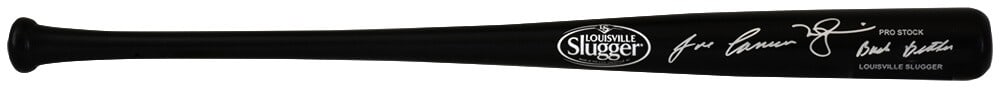 Dual Signed Louisville Slugger Pro Stock Bat Bash Brothers Inscription: Dual Signed Louisville Slugger Pro Stock Bat Bash Brothers Inscription This is a Louisville Slugger Pro Stock black baseball bat dual signed by Jose Canseco and Mark McGwire, featuring the 'Bash Broth