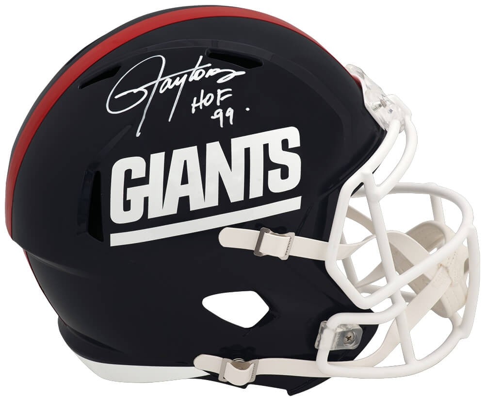 Lawrence Taylor autographed Giants Riddell full size speed replica helmet HOF 99 (1 of 1)