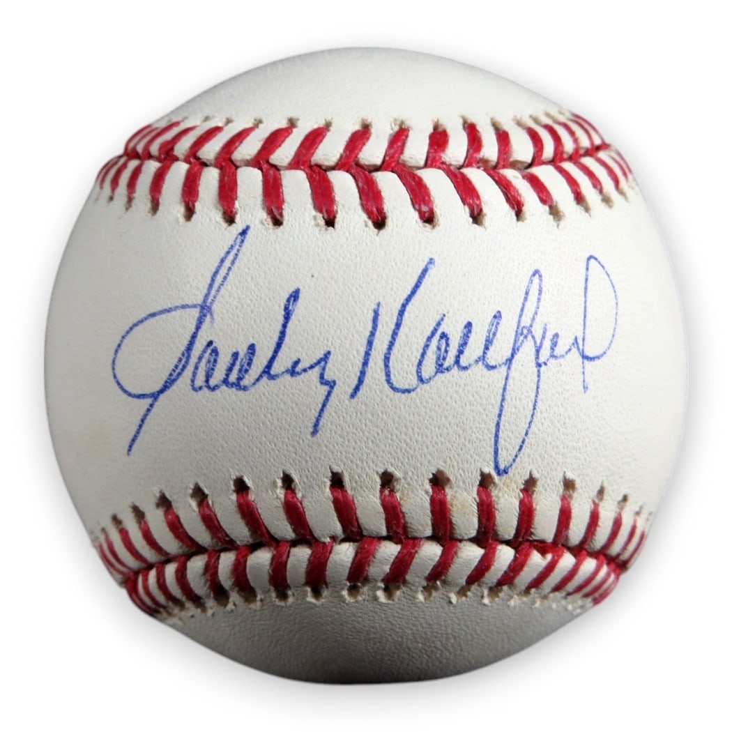 Sandy Koufax Autographed Baseball Dodgers JSA Authenticated: Sandy Koufax Autographed Baseball Dodgers JSA Authenticated This is an authentic autographed baseball signed by Sandy Koufax, the legendary pitcher for the Los Angeles Dodgers. The ball is in pre-owne