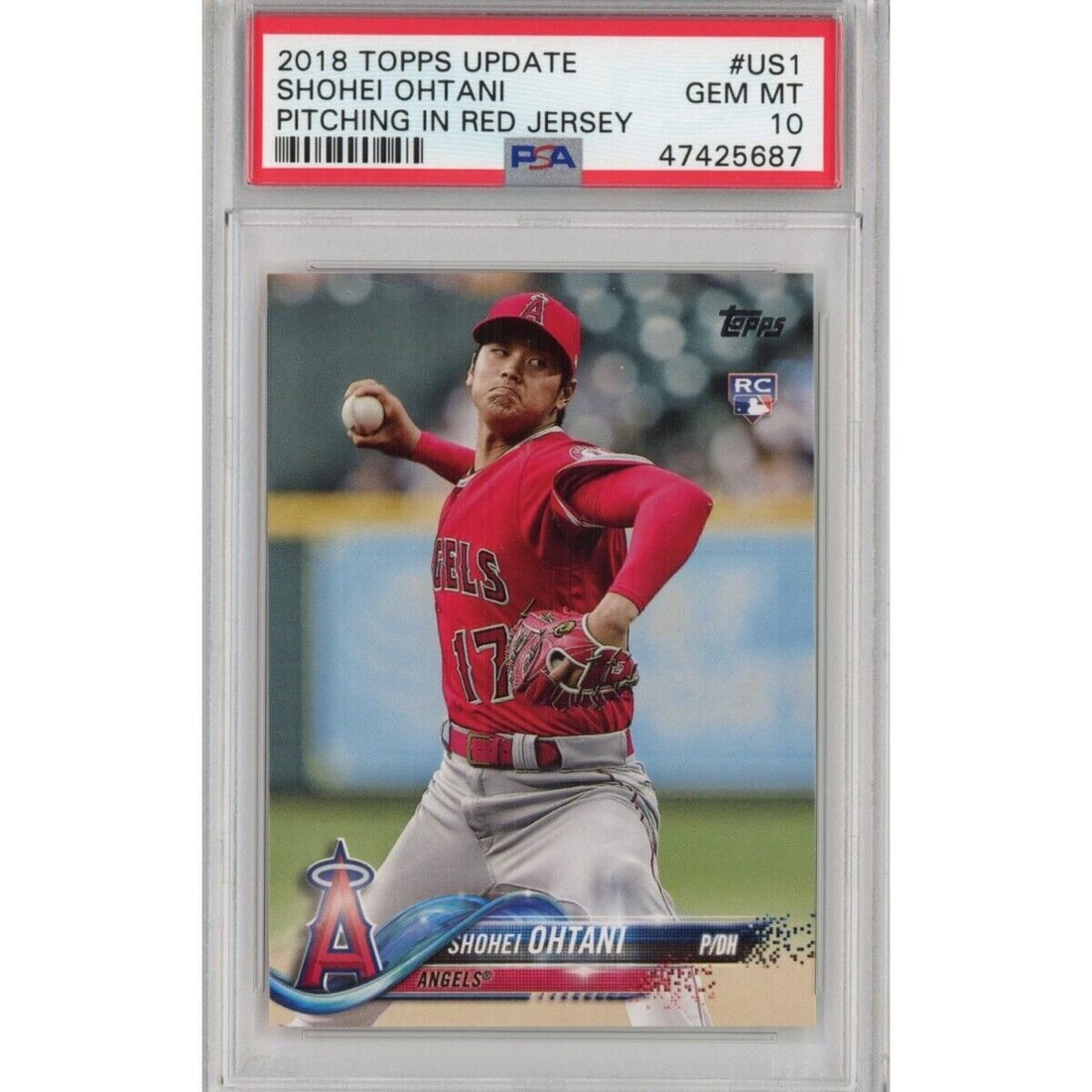 PSA 10 Shohei Ohtani 2018 Topps Update US1 Rookie Card (1 of 2)