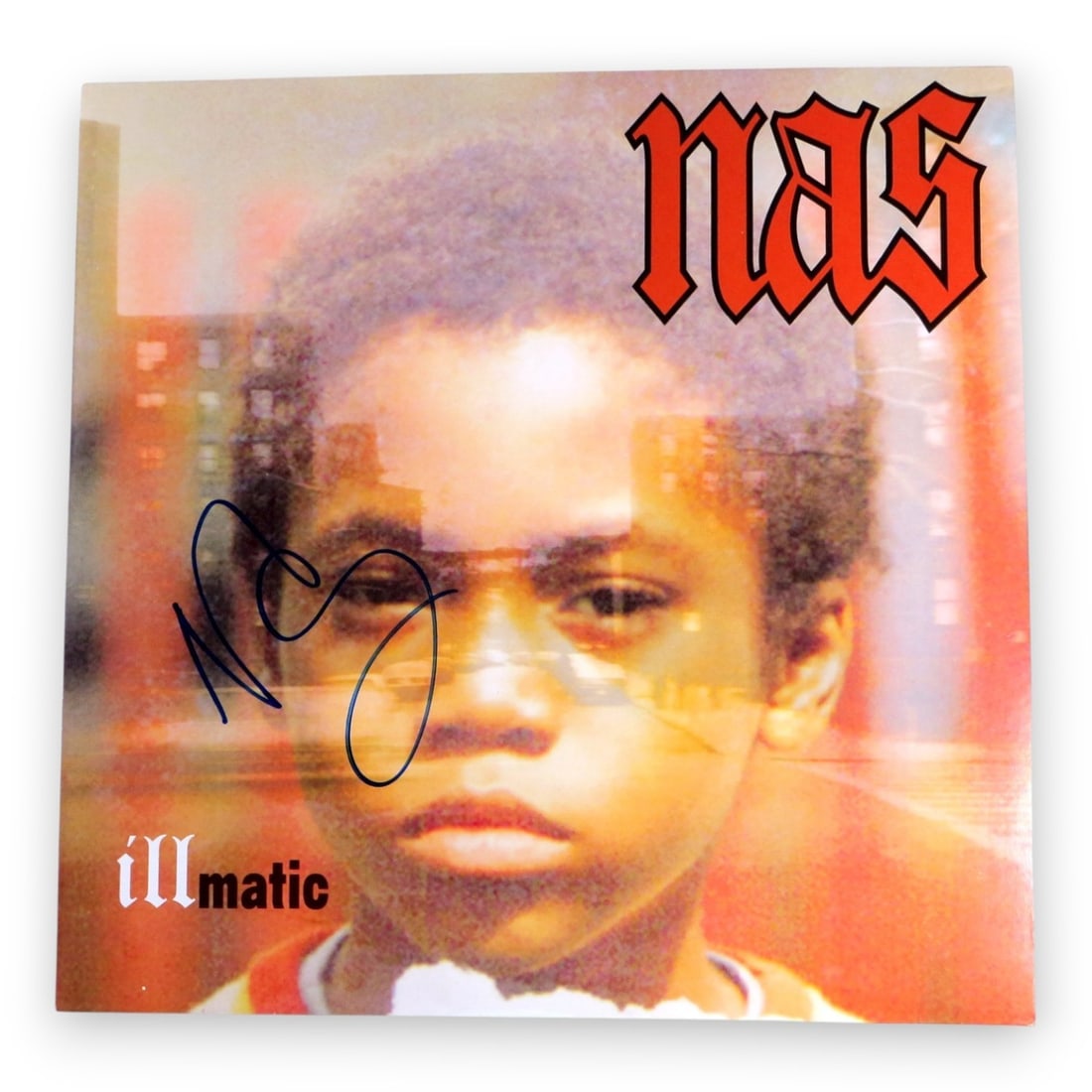 Nas Illmatic Signed Album Cover Beckett Authenticated: Nas Illmatic Signed Album Cover Beckett Authenticated This is an original autographed record album cover of the iconic artist Nas, featuring his groundbreaking album 'Illmatic.' The cover has been aut