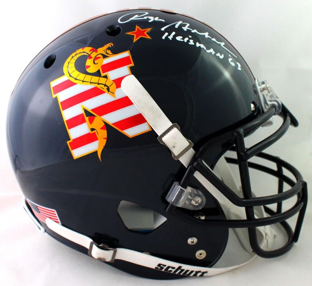 Roger Staubach Navy Full Size Helmet Heisman Beckett Authenticated (1 of 2)