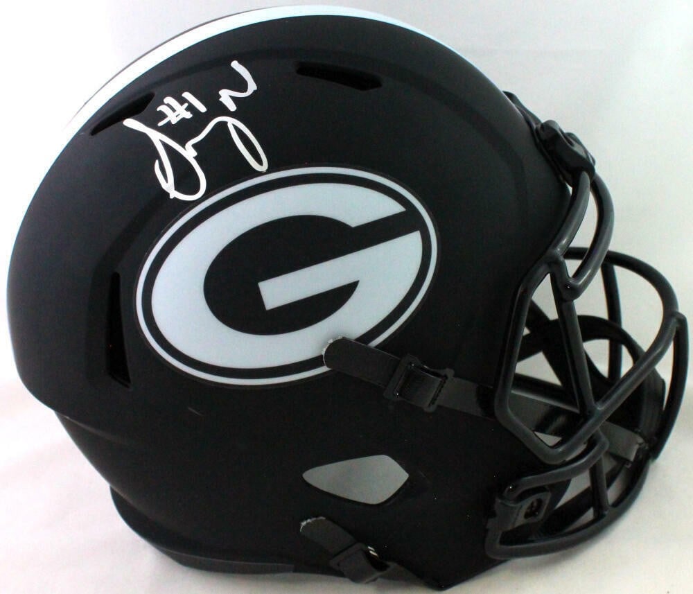 Beckett Certified Sony Michel Georgia Bulldogs Signed Eclipse Speed Helmet Silver (1 of 5)