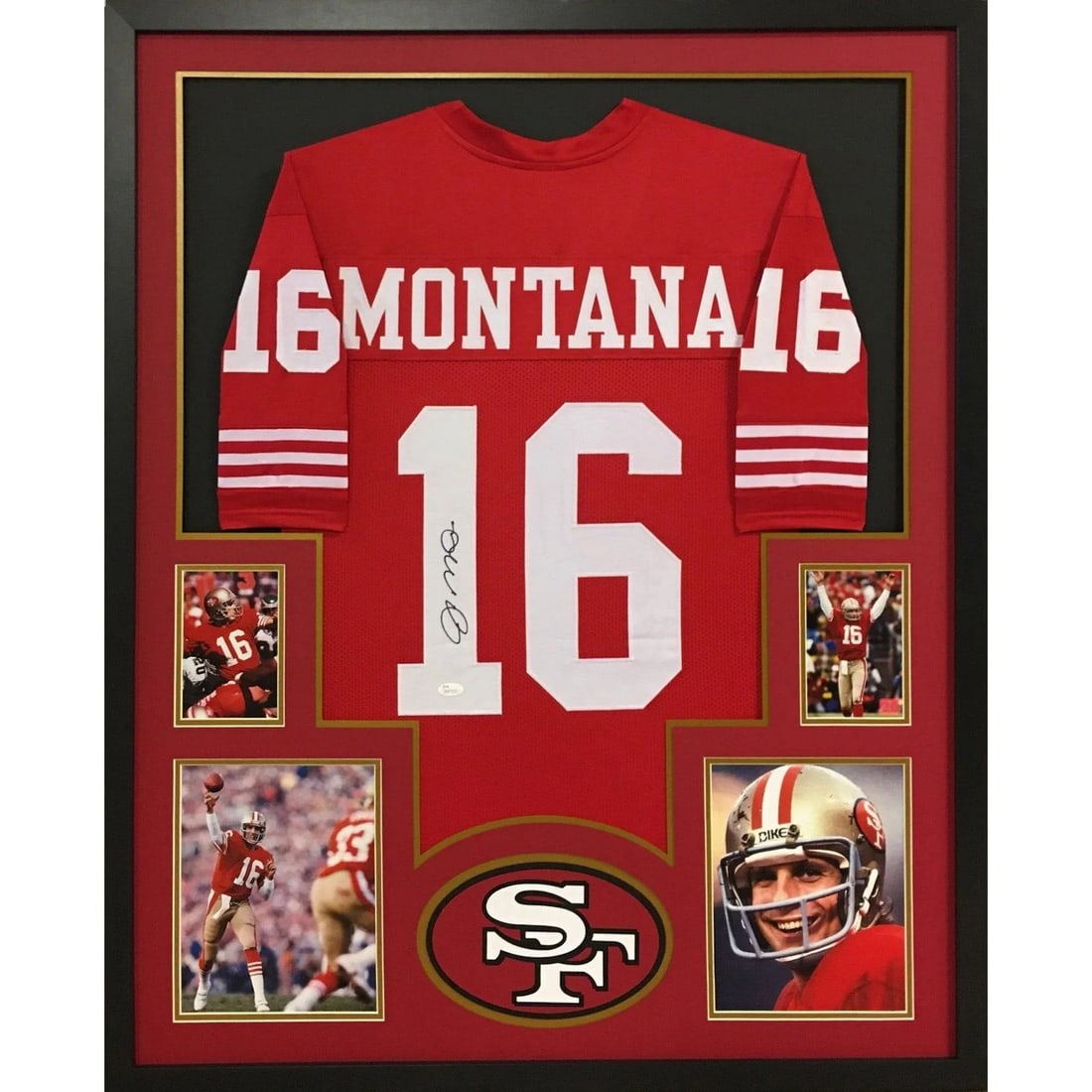 Framed Joe Montana autographed 49ers jersey JSA authenticated (1 of 1)