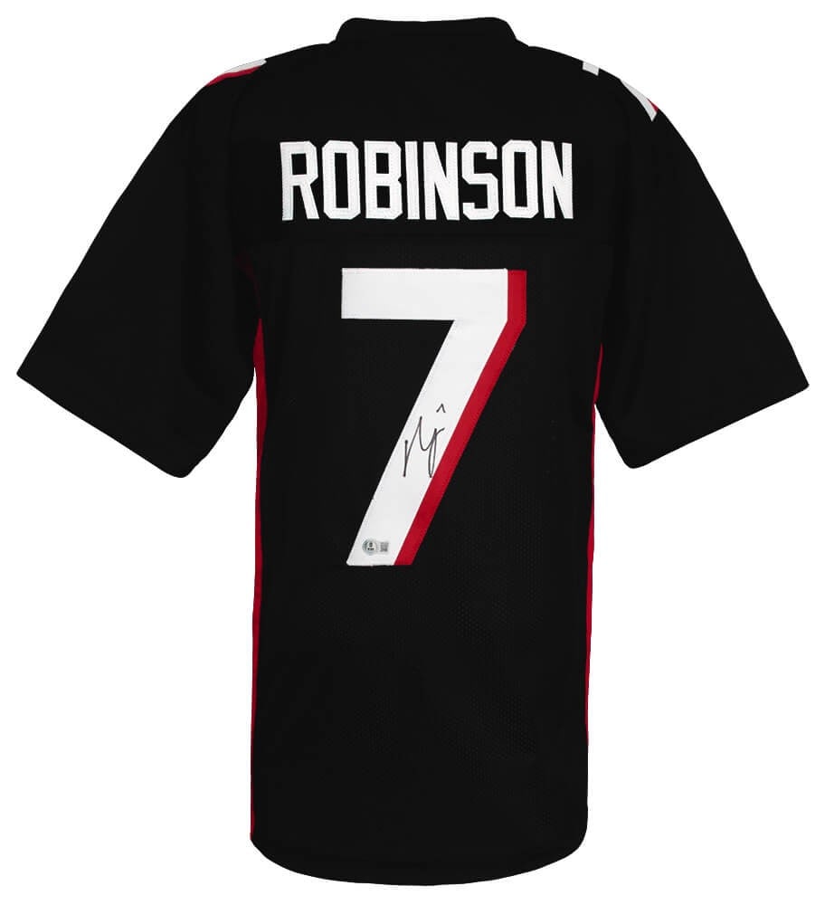 Bijan Robinson Signed Black Custom NFL Jersey with Beckett COA (1 of 3)