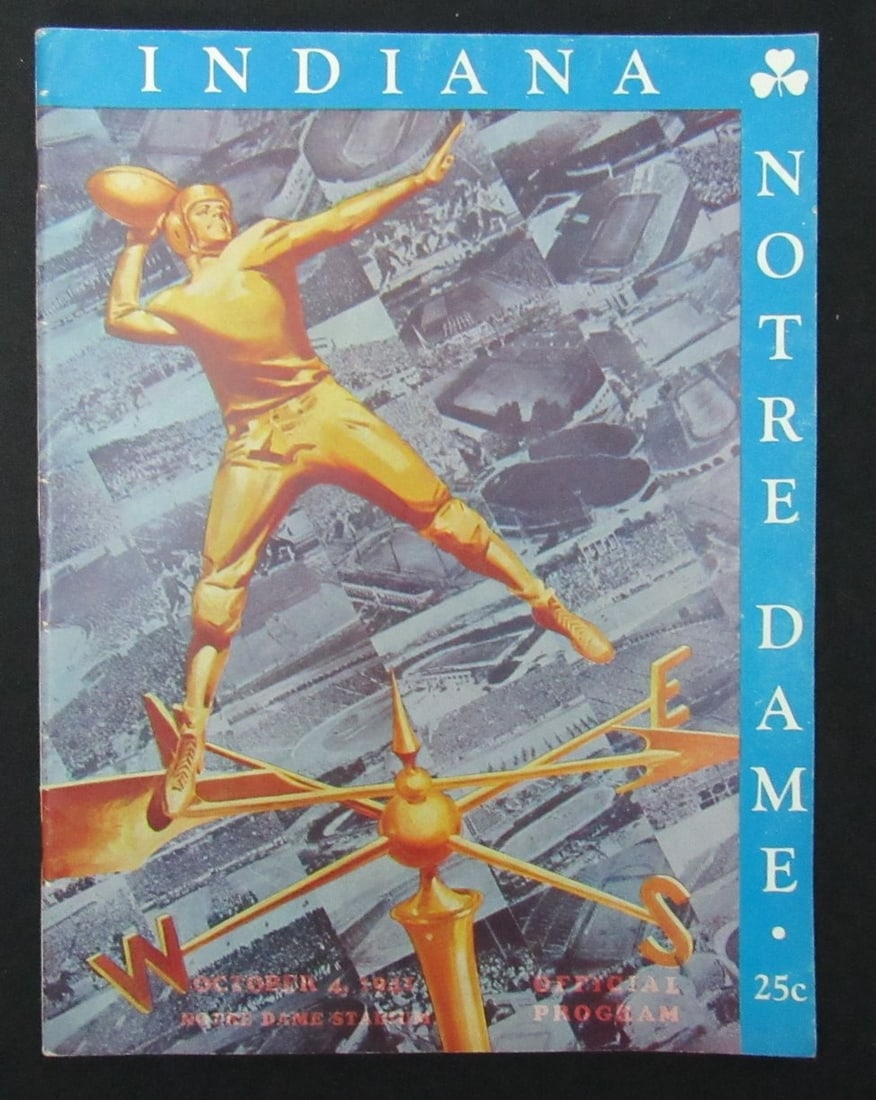 Vintage 1941 Notre Dame Indiana Football Game Program (1 of 4)