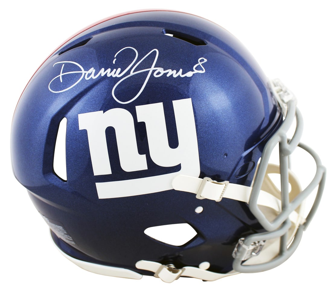 Beckett Witnessed Daniel Jones Giants Speed Proline Helmet (1 of 3)