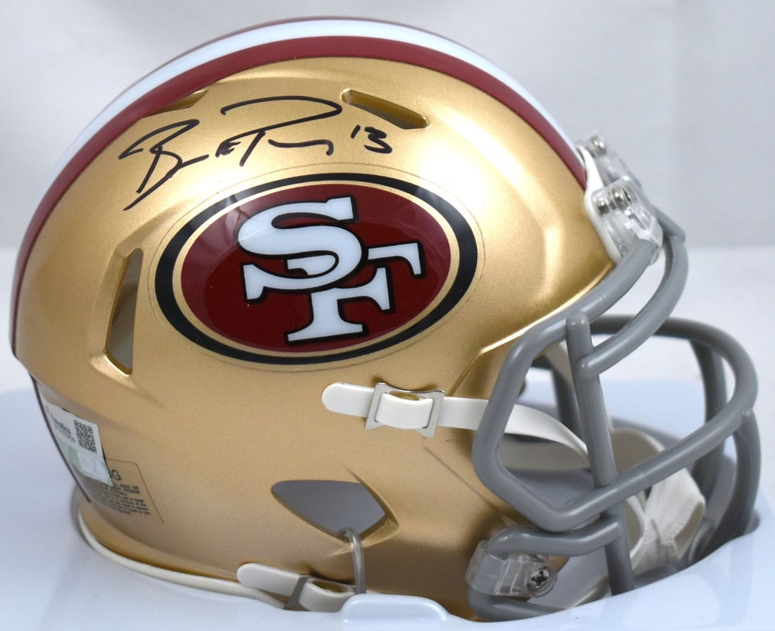 Brock Purdy Signed 49ers Speed Mini Helmet with Beckett Authentication (1 of 3)