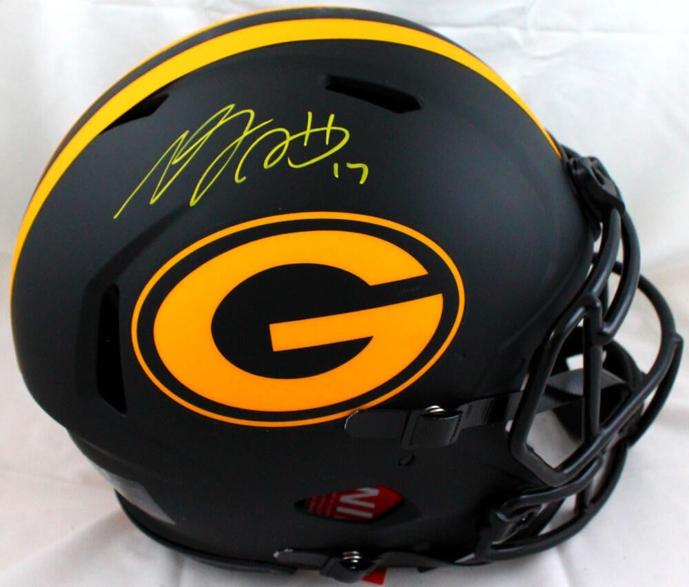 Green Bay Packers Eclipse authentic helmet signed by Davante Adams JSA (1 of 5)