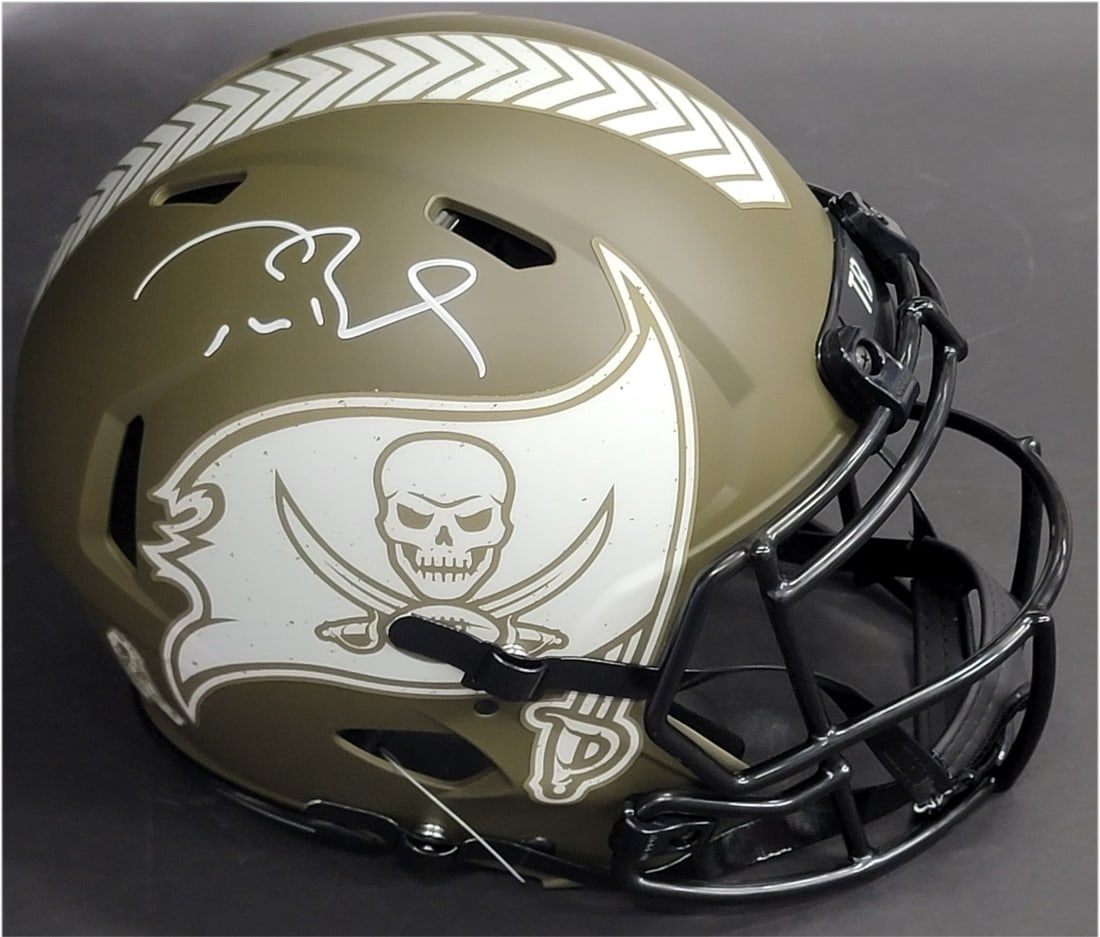 Tom Brady autographed Tampa Bay Buccaneers Speed Flex helmet Fanatics Authentic (1 of 5)
