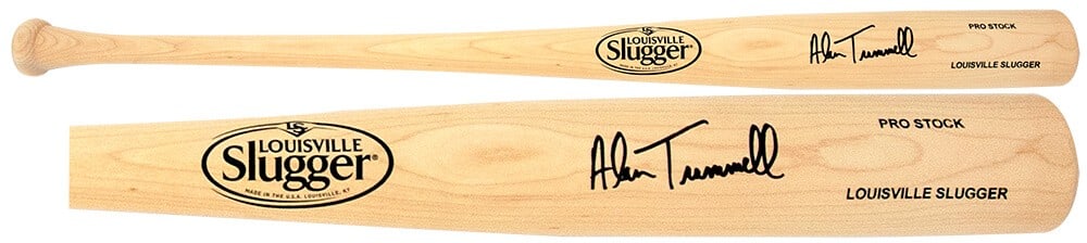 Alan Trammell Signed Louisville Slugger Blonde Bat with COA: Alan Trammell Signed Louisville Slugger Blonde Bat with COA This is an original Alan Trammell signed Louisville Slugger Pro Stock blonde baseball bat, a must-have for any baseball enthusiast or collec