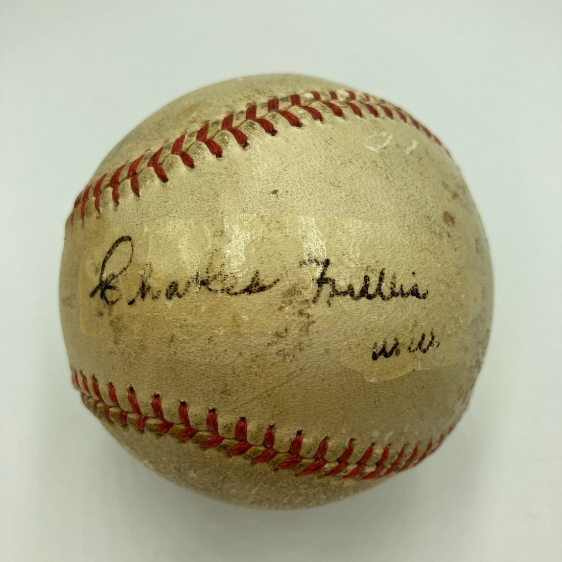 Chick Charles Fullis 1920s Signed Baseball St. Louis Cardinals BAS COA: Chick Charles Fullis 1920s Signed Baseball St. Louis Cardinals BAS COA This is a rare 1920's single signed baseball by Chick Charles Fullis, a pre-rookie player for the St. Louis Cardinals. The offici