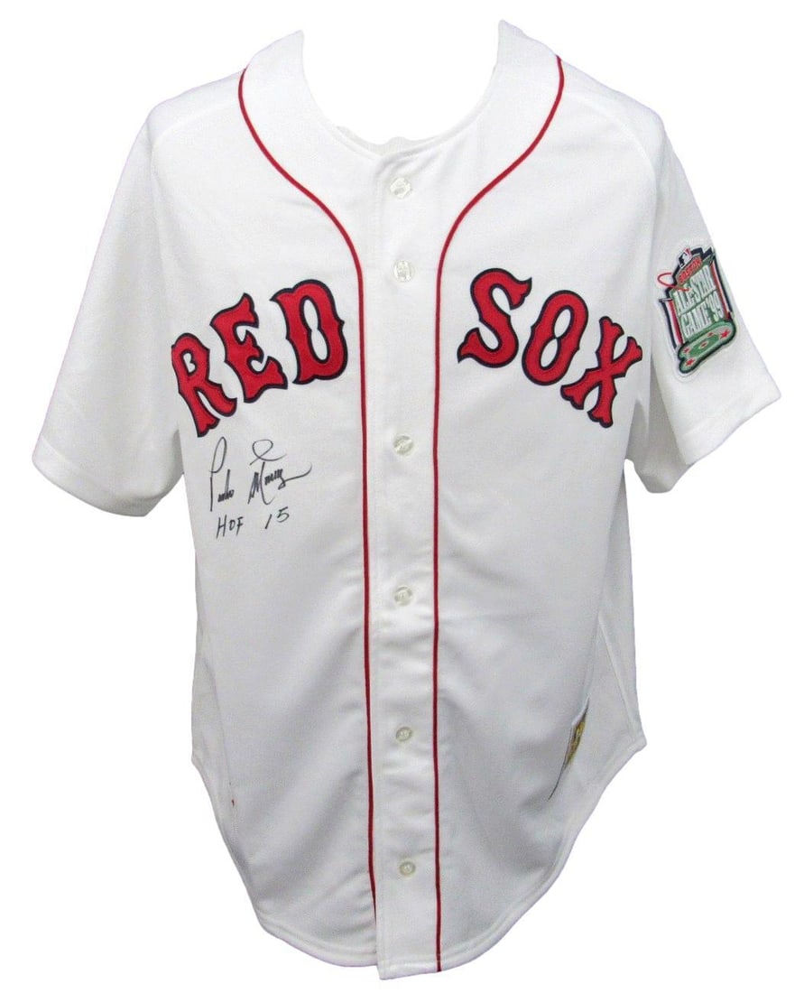 Pedro Martinez HOF Autographed Mitchell & Ness Jersey Red Sox BAS Authenticated (1 of 7)