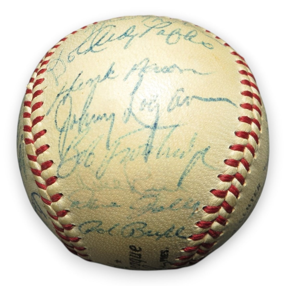 1957 Milwaukee Braves team signed baseball 26 autographs GAI (1 of 7)