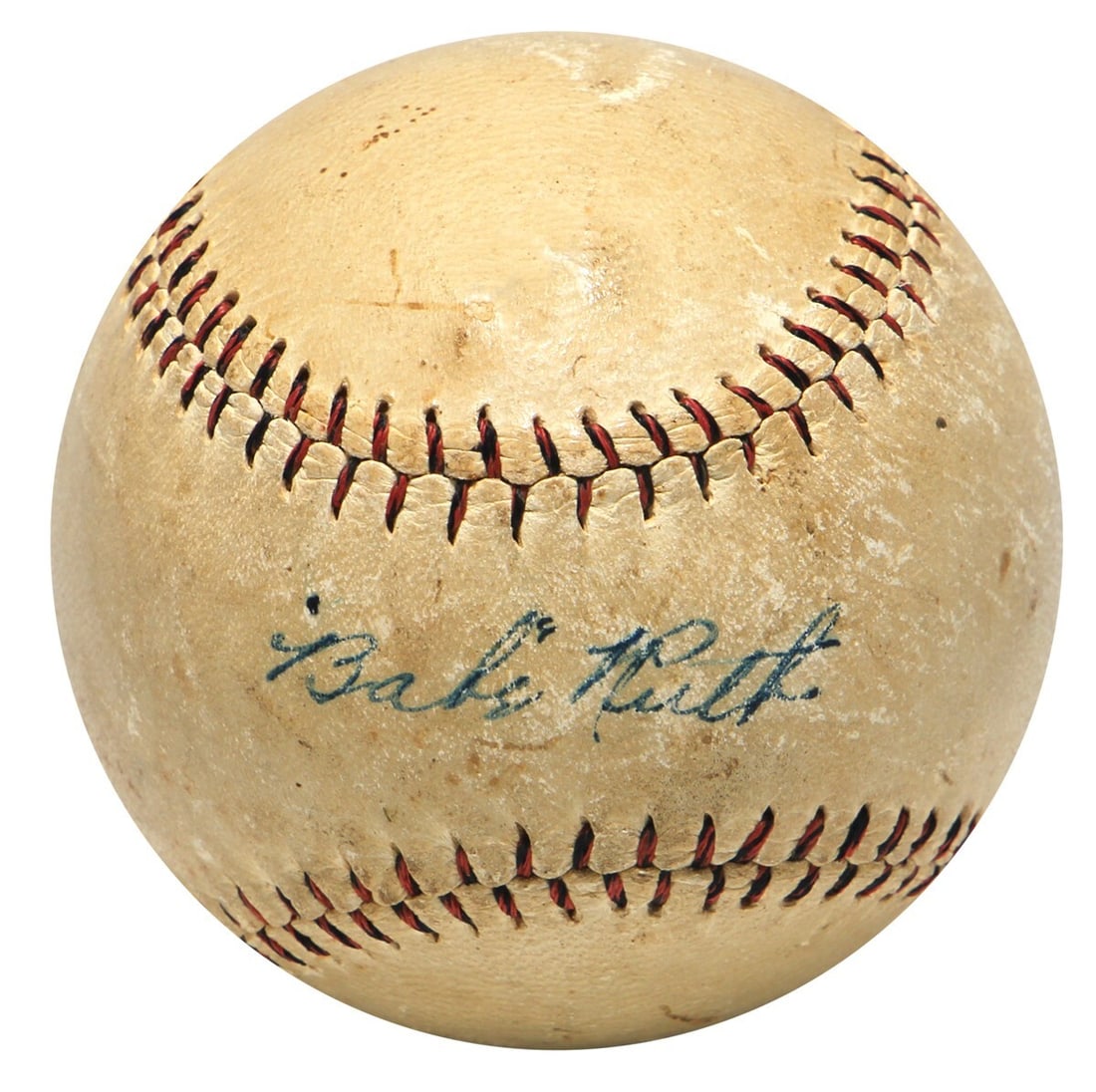 Rare 1918 Babe Ruth Single Signed Baseball with Beckett COA (1 of 8)