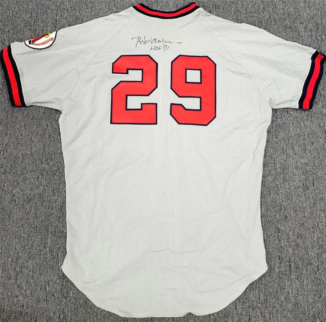 Rod Carew Autographed California Angels Jersey HOF 91 Beckett BAS: Rod Carew Autographed California Angels Jersey HOF 91 Beckett BAS This vintage California Angels jersey is signed by baseball legend Rod Carew, featuring the inscription "HOF 91" to commemorate his Ha