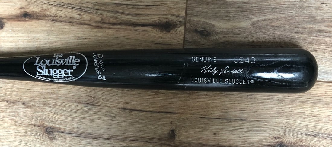 Kirby Puckett Signed Louisville C243 Bat JSA Authenticated: Kirby Puckett Signed Louisville C243 Bat JSA Authenticated This is a Louisville C243 bat, a game model personally signed by Hall of Famer Kirby Puckett, renowned player for the Minnesota Twins. The ba