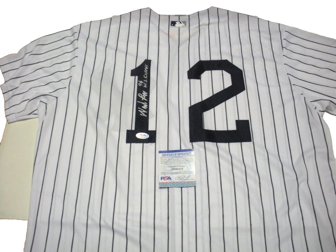 Wade Boggs New York Yankees Signed Nike Jersey with PSA/DNA COA: Wade Boggs New York Yankees Signed Nike Jersey with PSA/DNA COA This official licensed Nike jersey is a must-have for any baseball fan, featuring the signature of Wade Boggs, a Hall of Famer known for
