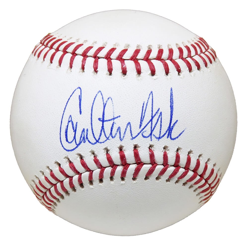 Carlton Fisk Signed Rawlings MLB Baseball with Fanatics COA: Carlton Fisk Signed Rawlings MLB Baseball with Fanatics COA This officially licensed Rawlings MLB baseball features the signature of Carlton Fisk, a legendary player known for his time with both the B